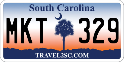 SC license plate MKT329