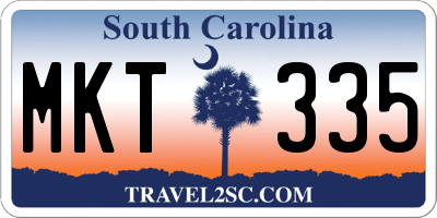 SC license plate MKT335