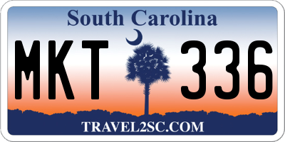 SC license plate MKT336