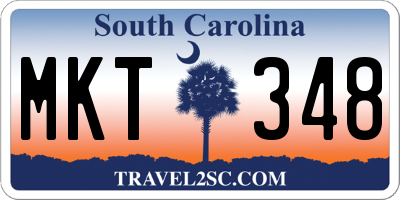 SC license plate MKT348
