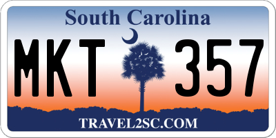 SC license plate MKT357