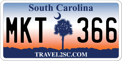 SC license plate MKT366