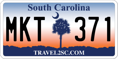 SC license plate MKT371