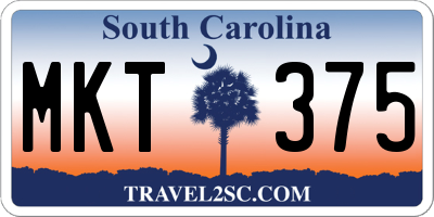 SC license plate MKT375
