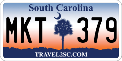 SC license plate MKT379