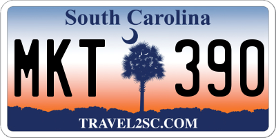 SC license plate MKT390