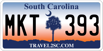 SC license plate MKT393