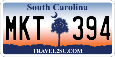 SC license plate MKT394