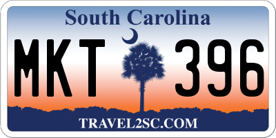 SC license plate MKT396