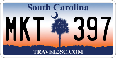 SC license plate MKT397