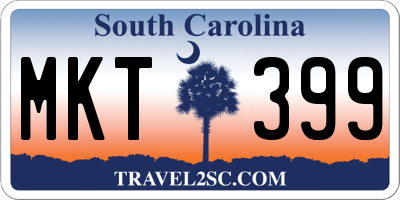 SC license plate MKT399