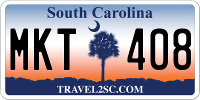SC license plate MKT408
