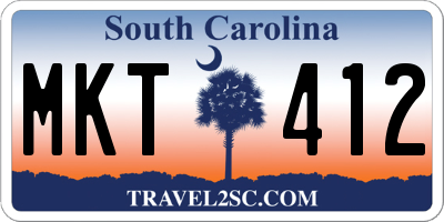 SC license plate MKT412