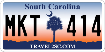 SC license plate MKT414