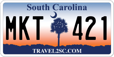 SC license plate MKT421