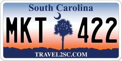 SC license plate MKT422