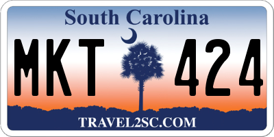 SC license plate MKT424