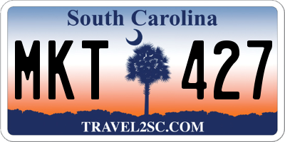 SC license plate MKT427