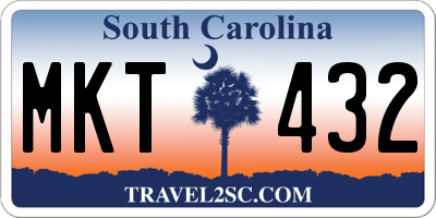 SC license plate MKT432