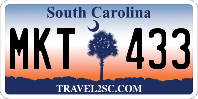 SC license plate MKT433