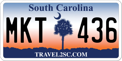 SC license plate MKT436