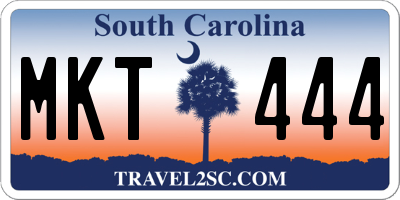 SC license plate MKT444