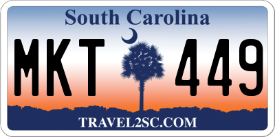 SC license plate MKT449