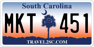 SC license plate MKT451