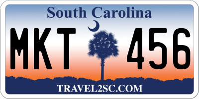 SC license plate MKT456