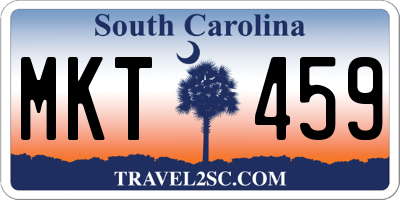SC license plate MKT459