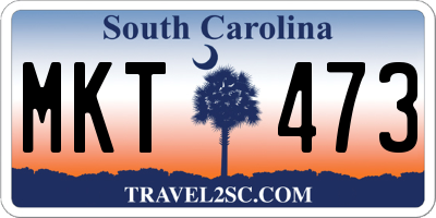 SC license plate MKT473