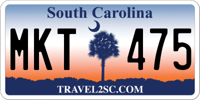 SC license plate MKT475