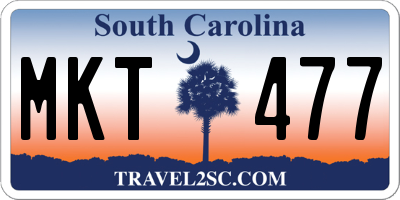SC license plate MKT477