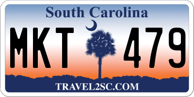 SC license plate MKT479