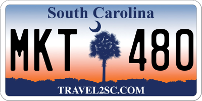 SC license plate MKT480