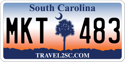 SC license plate MKT483