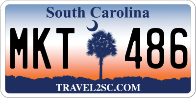 SC license plate MKT486