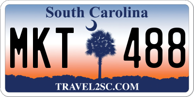 SC license plate MKT488