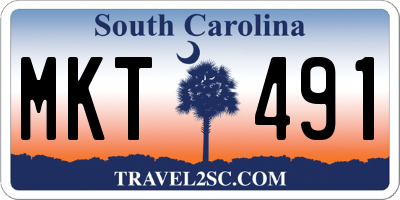 SC license plate MKT491