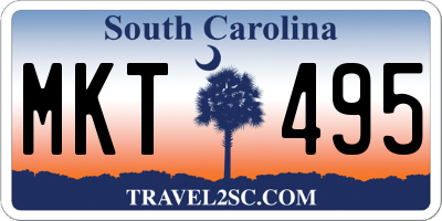 SC license plate MKT495