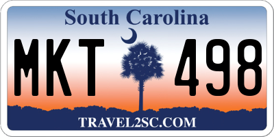SC license plate MKT498