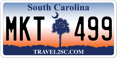 SC license plate MKT499