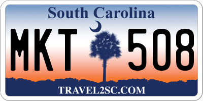 SC license plate MKT508