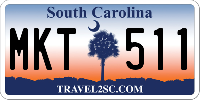 SC license plate MKT511