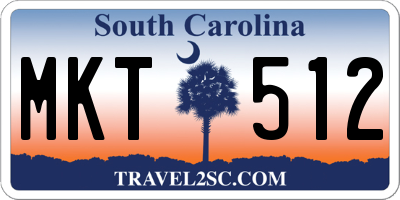 SC license plate MKT512