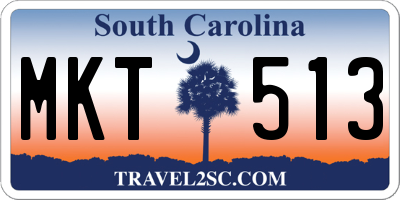 SC license plate MKT513