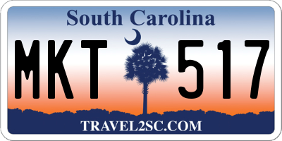 SC license plate MKT517