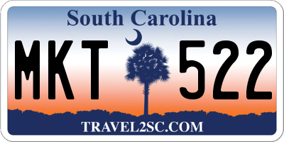 SC license plate MKT522