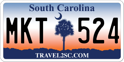 SC license plate MKT524