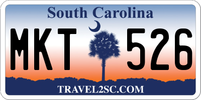 SC license plate MKT526